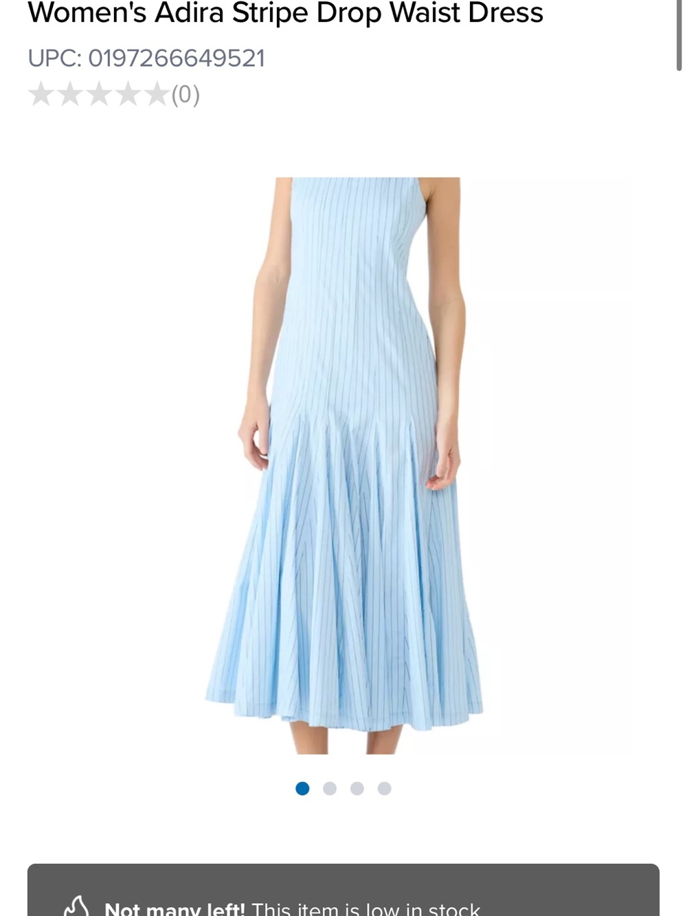 Steve Madden Light Blue Striped Maxi Dress